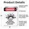 Signmission Explosive Vapors No Danger Sign, Vinyl Decal, 5in W x 7in L, 2PK OS-2PACK-DS-D-57-V-1211 - alternate 6